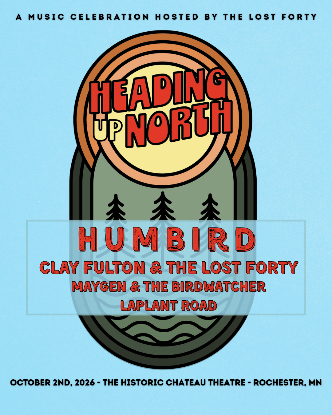 Heading Up North Fest poster
